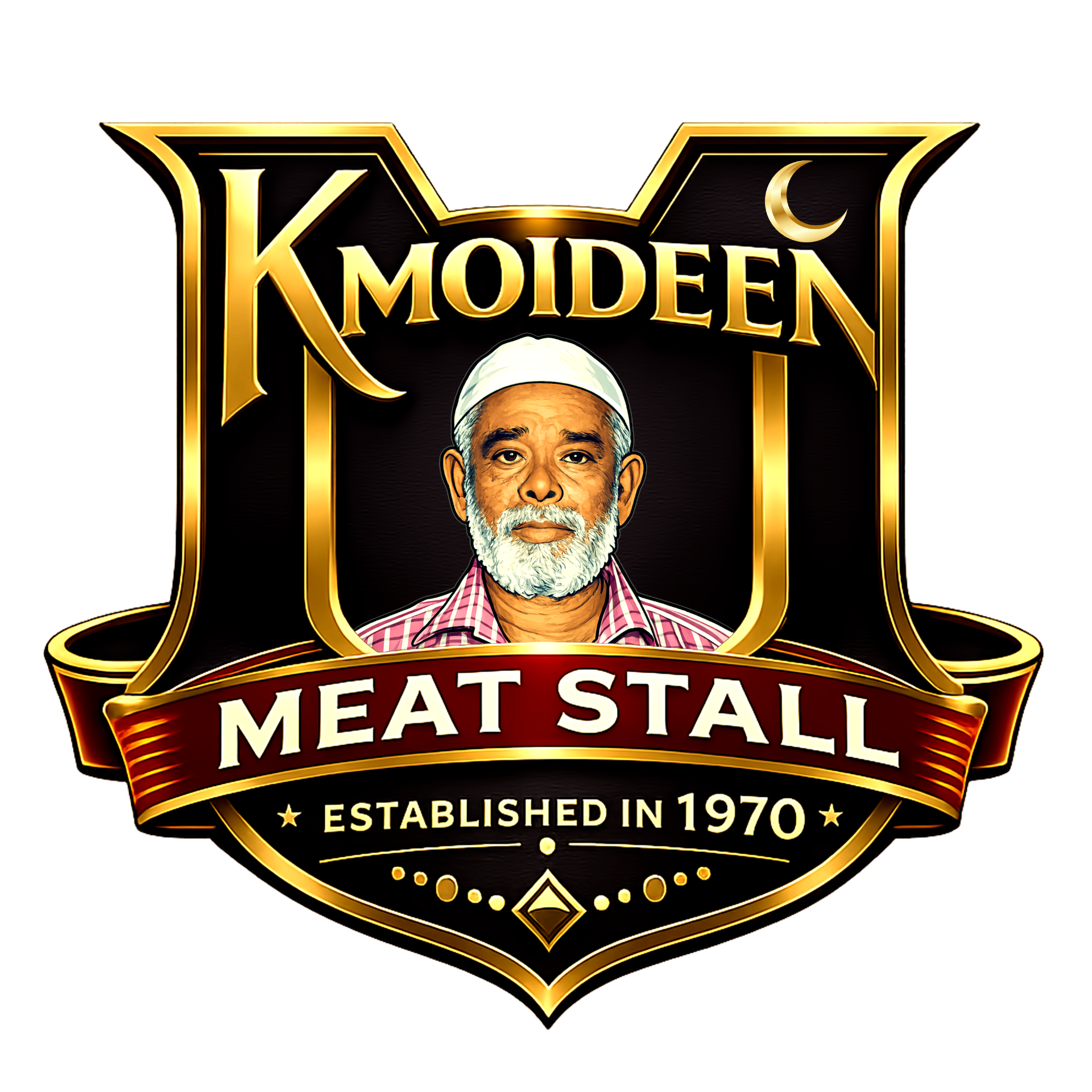 K Moideen Meat Stall Logo